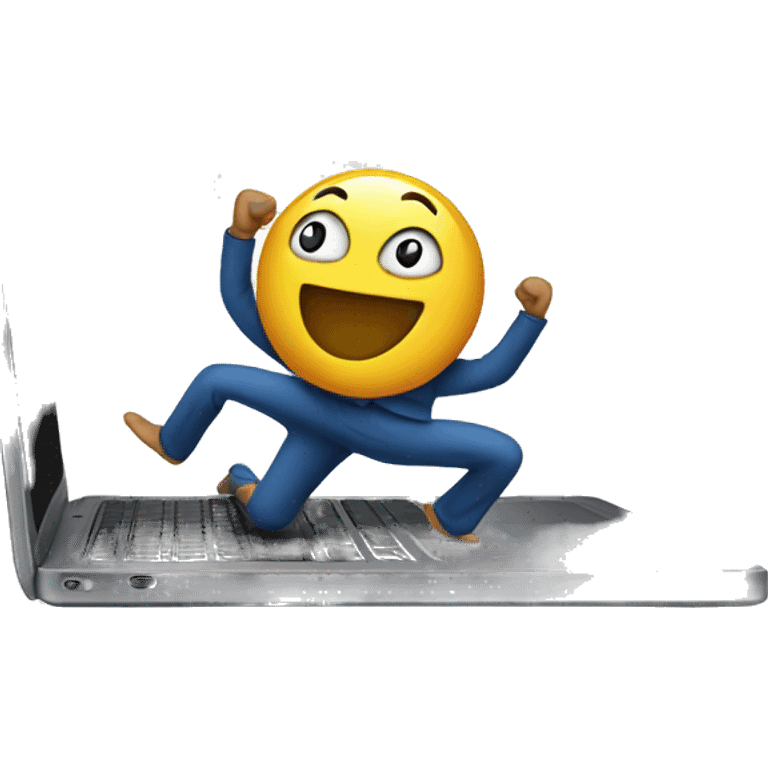 laptop dancing emoji