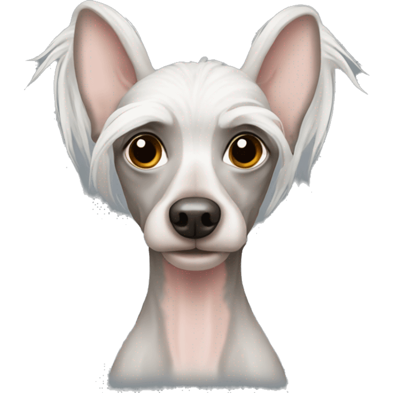 Hairless Chinese crested dog emoji