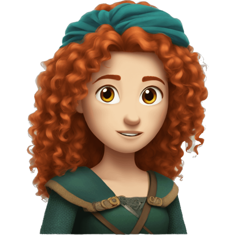 Merida from Brave emoji