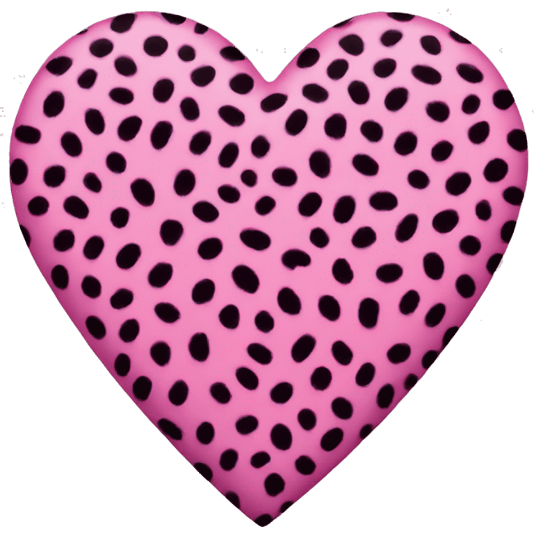 pink cheetah print heart emoji