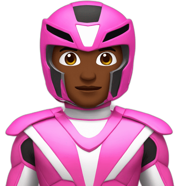 A pink power ranger  emoji