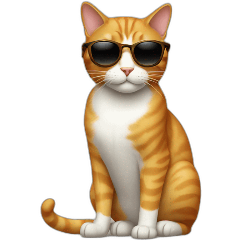 Cat with sunglasses emoji