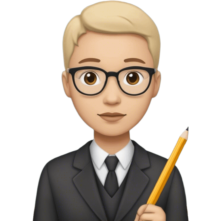 teacher at blackboard emoji