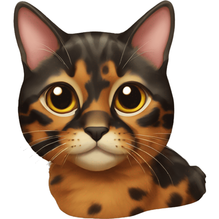 a tortoiseshell cat  emoji