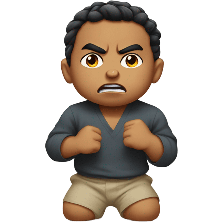 Angry south Asian baby noy emoji