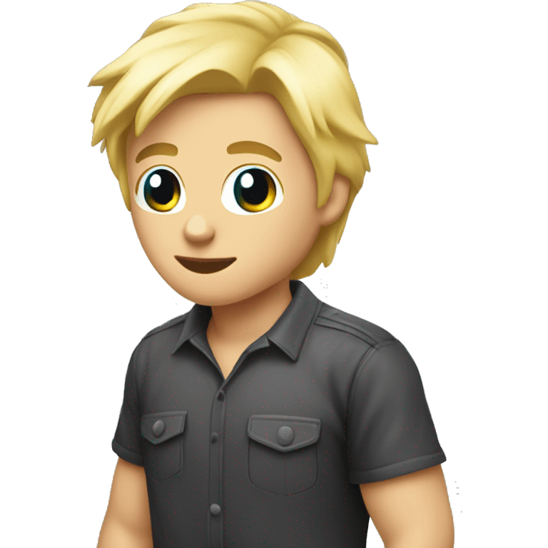 playing video games manette blond emoji