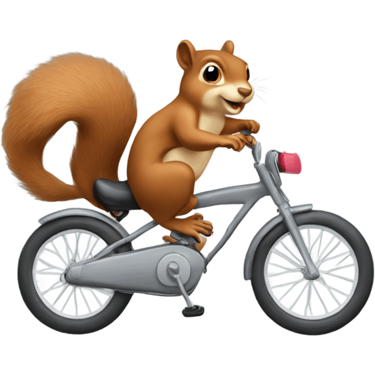 Squirrel on bike emoji