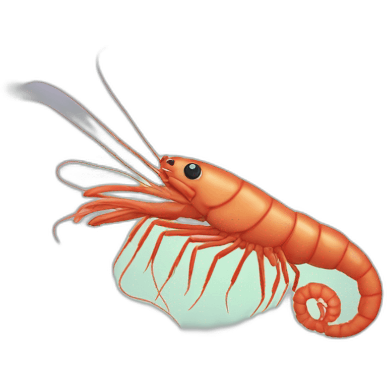 quick-witted shrimp emoji