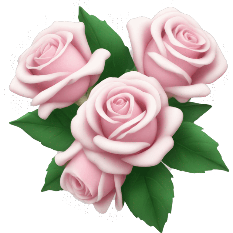 pink white roses bouquet  emoji