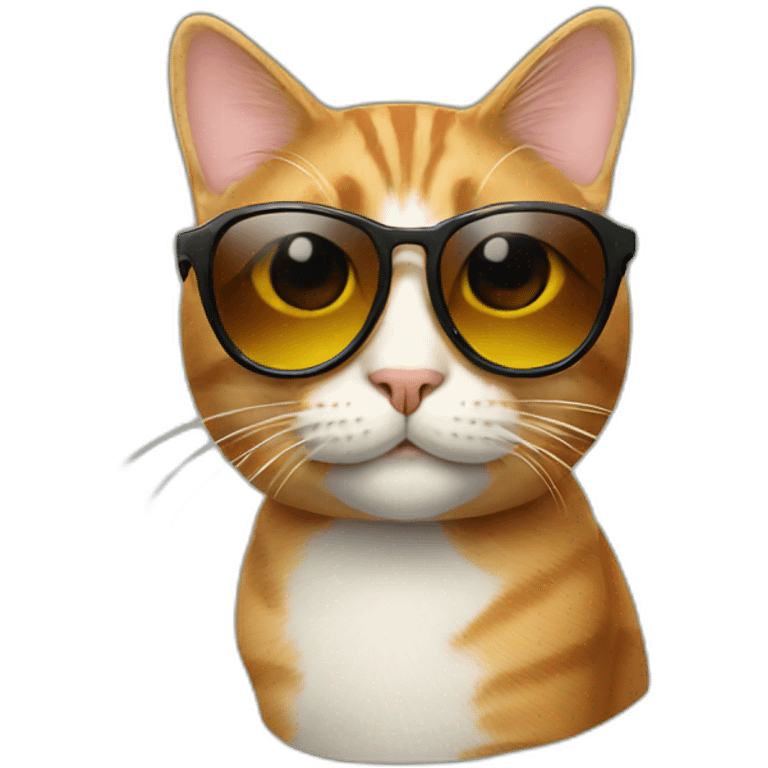 Cat with sunglasses emoji