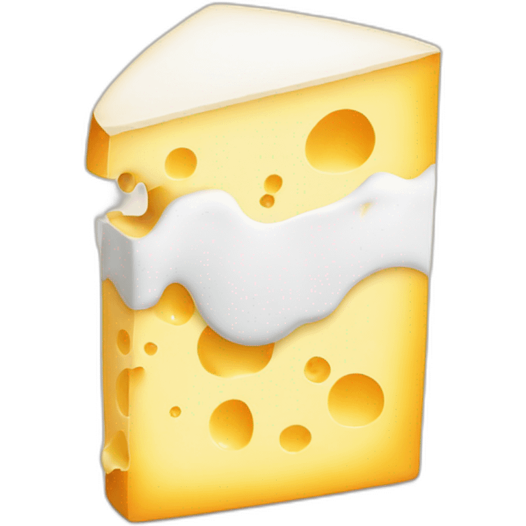 Cheese with milk emoji