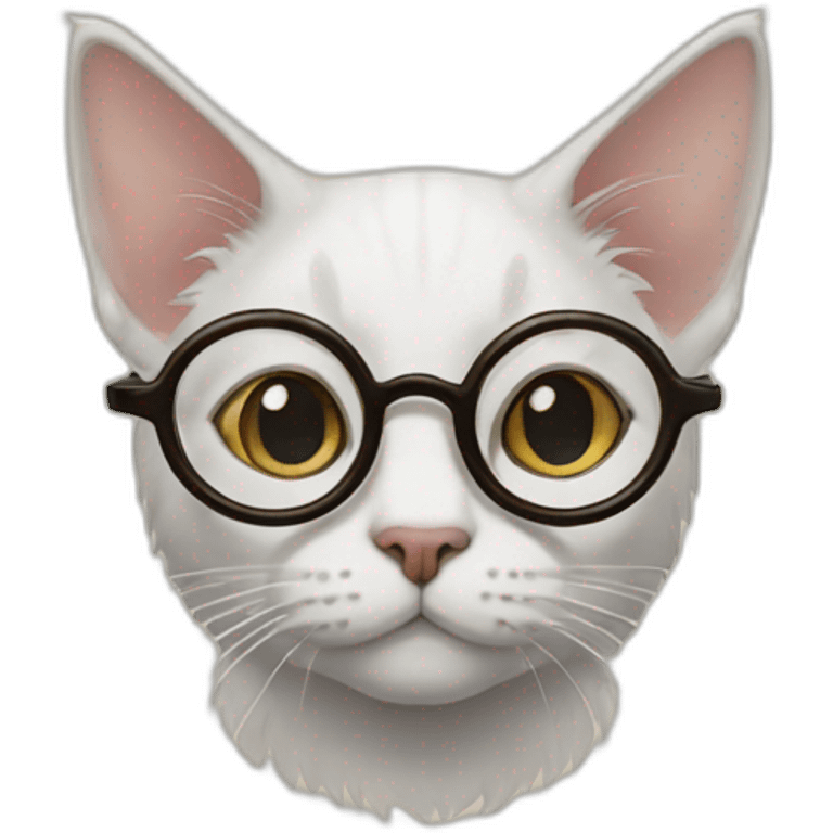 Cat glasses harry potter emoji