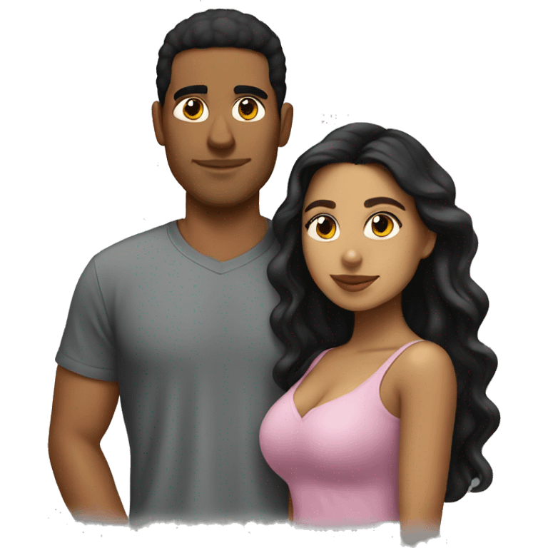 Mexican girl with Dominican boyfriend emoji