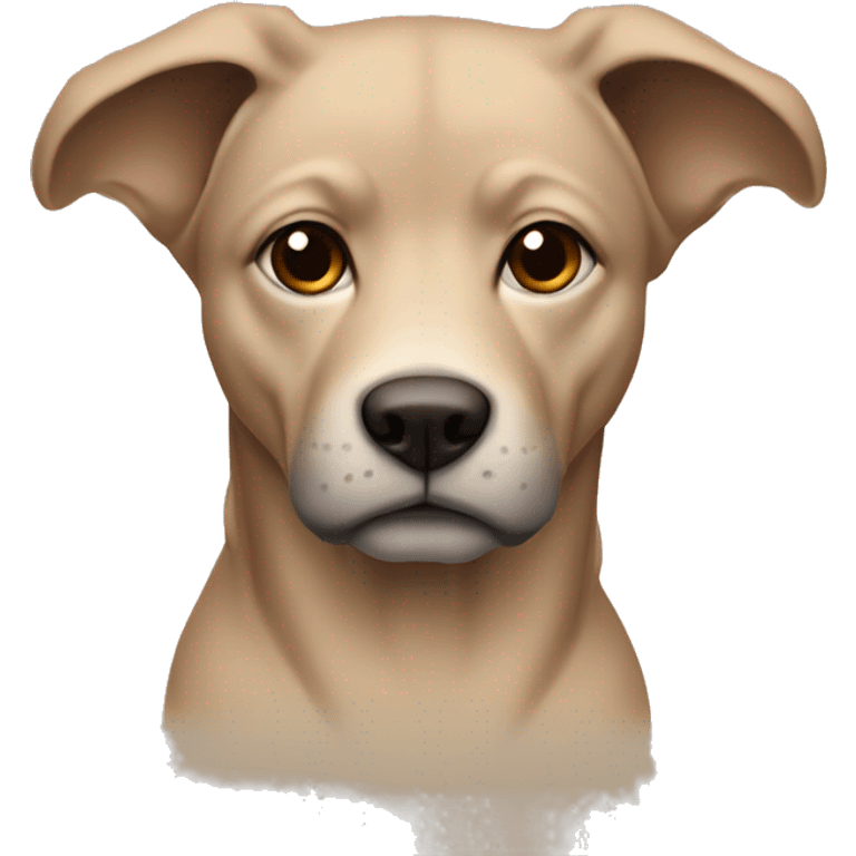 beige canaan with brown folded ears emoji