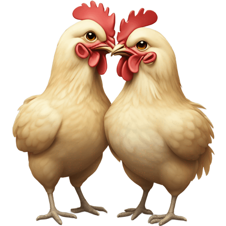 Chicken love emoji