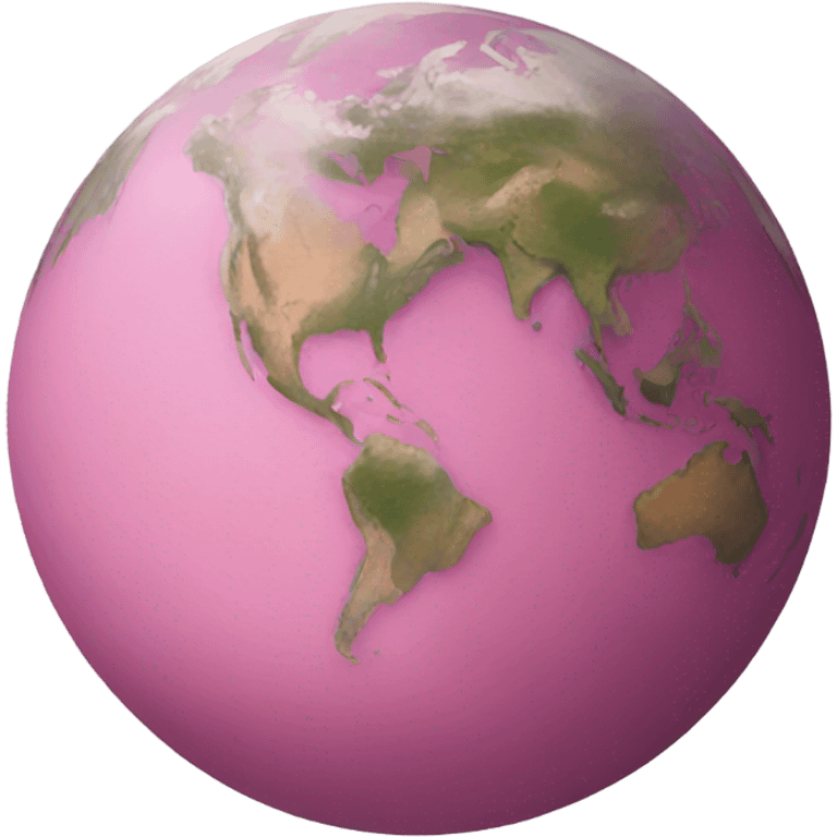 Pink Earth emoji