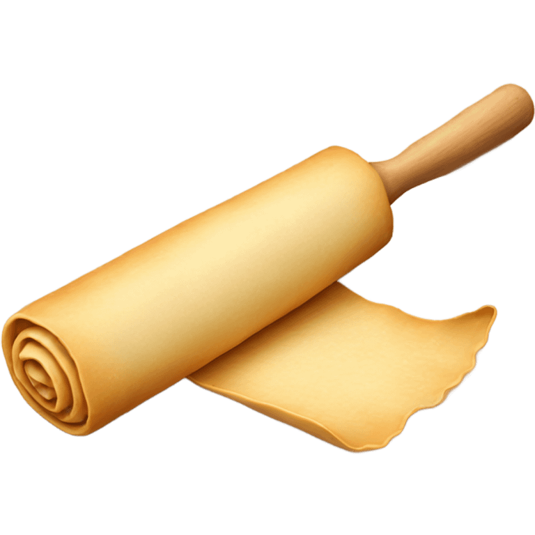 rolled out dough with rolling pin emoji