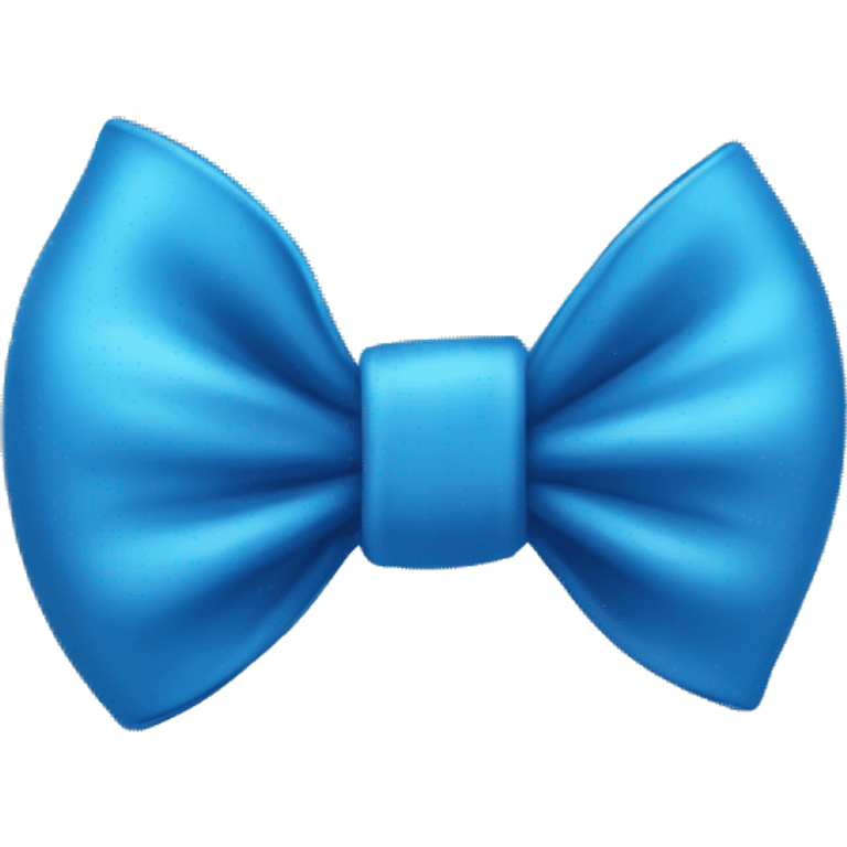 blue bow  emoji