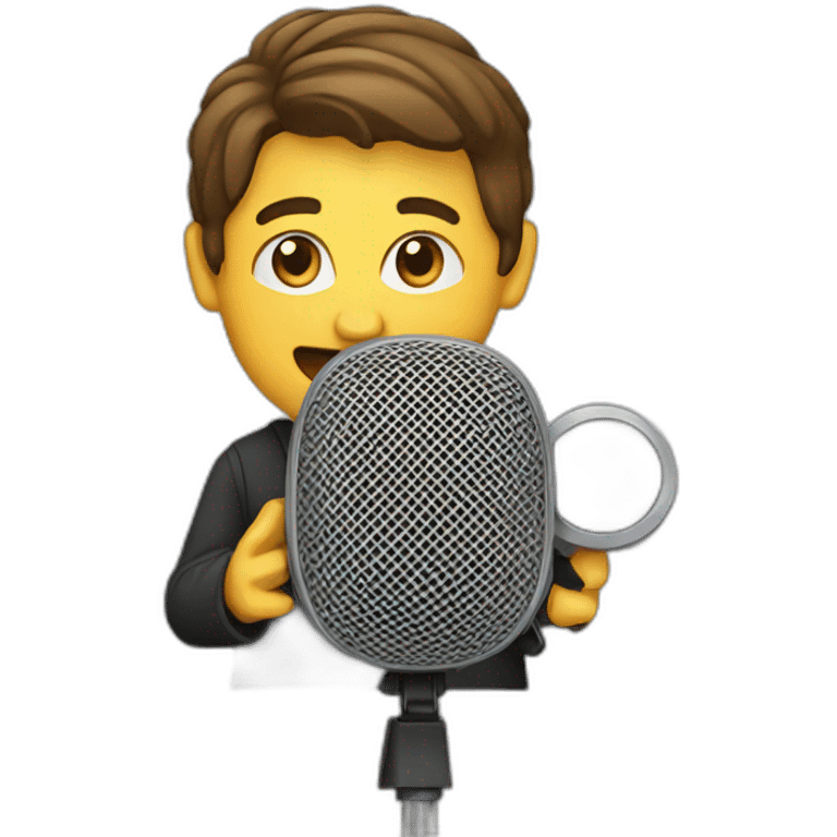 speaker in a microphone  emoji