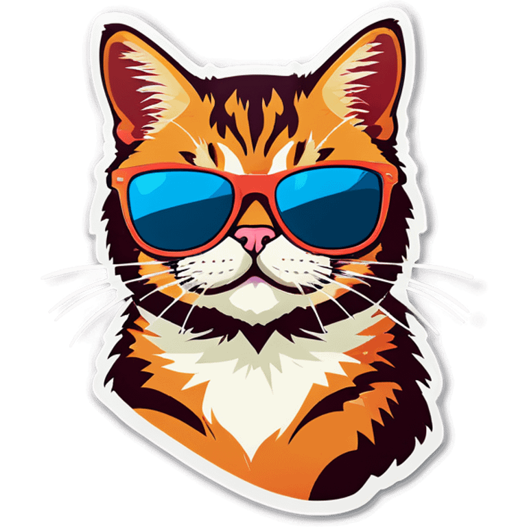 Cat with sunglasses emoji