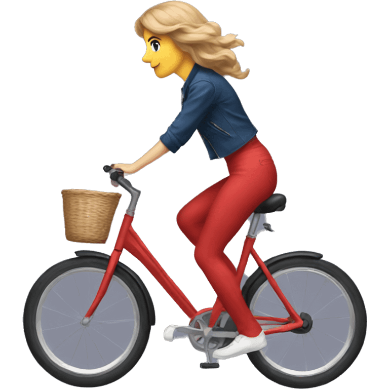 Taylor Swift riding a bike emoji