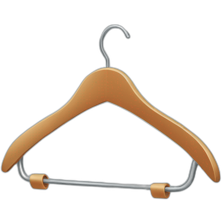 clothing hanger as a flying object emoji