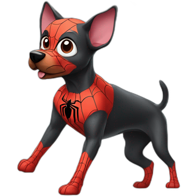 Spiderman dog emoji