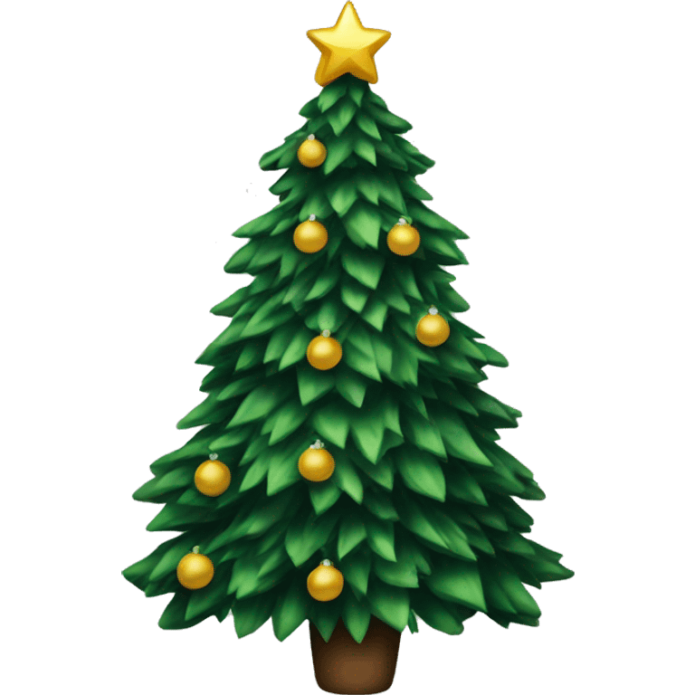 Christmas tree with black bows emoji