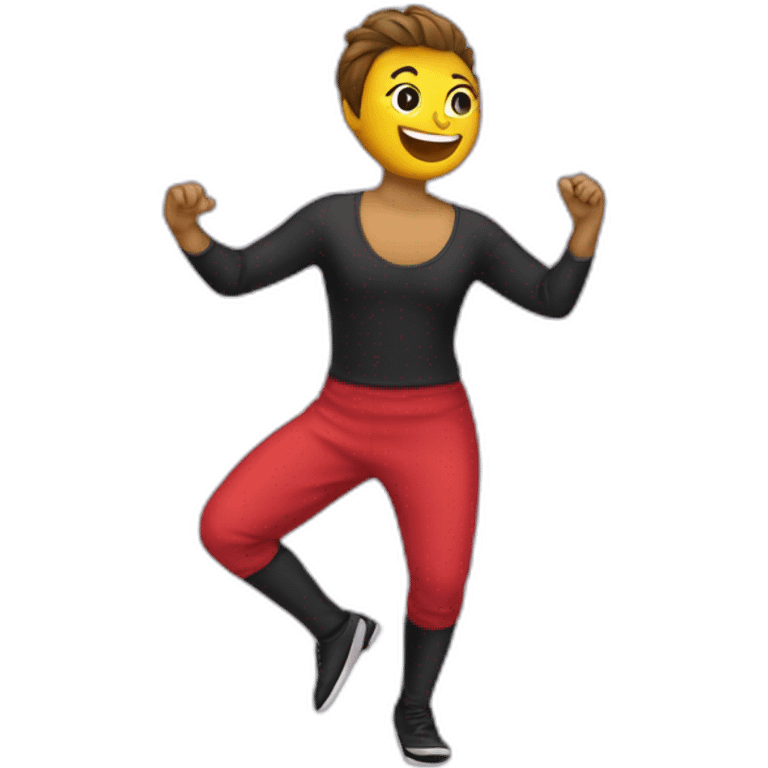 Chat avec une tenue de danse emoji