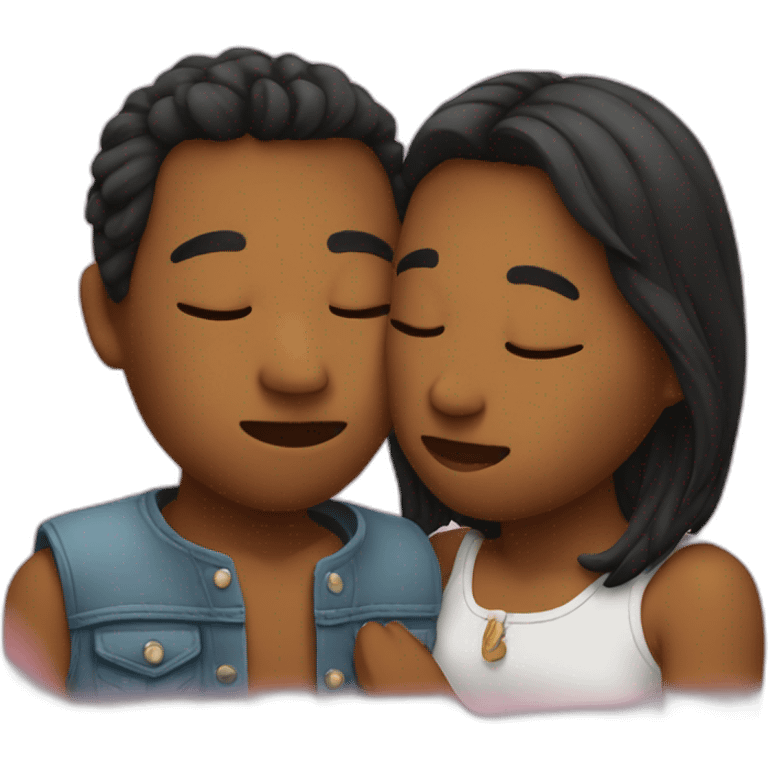 Keinemusik kissing each other emoji