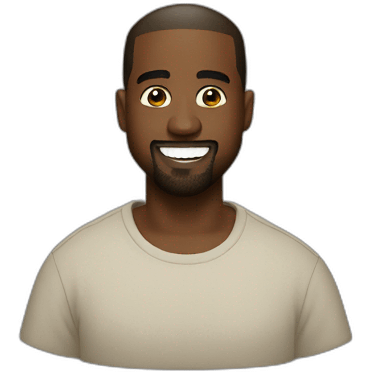 Kanye West smiling emoji