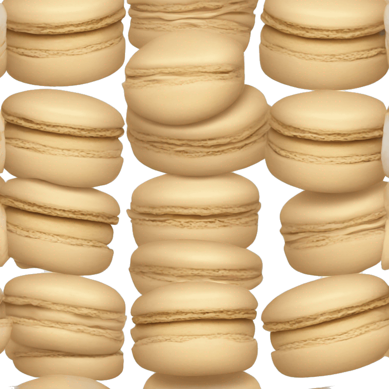 beige macaron emoji