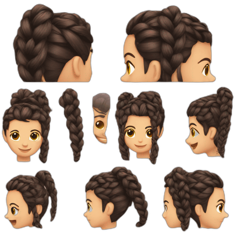 Emoji braid emoji