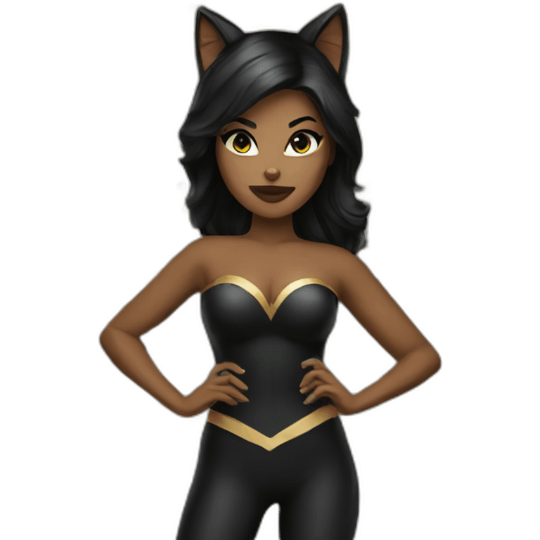 Cat woman emoji