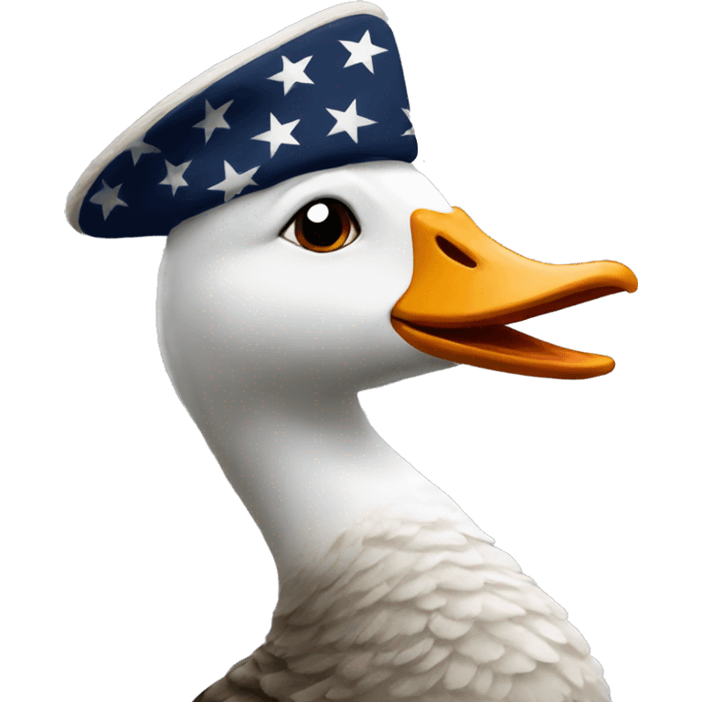 Saluting goose emoji