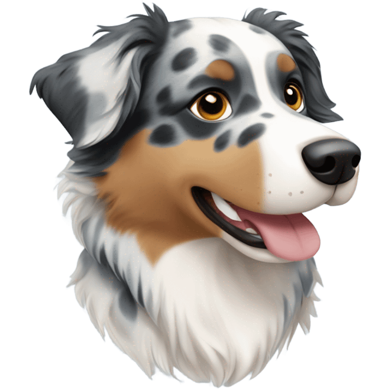 Australian shepherd blue Merle  emoji