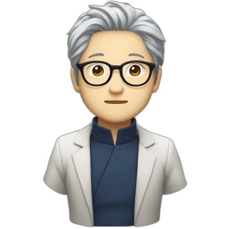 Satoru Gojo with glasses emoji