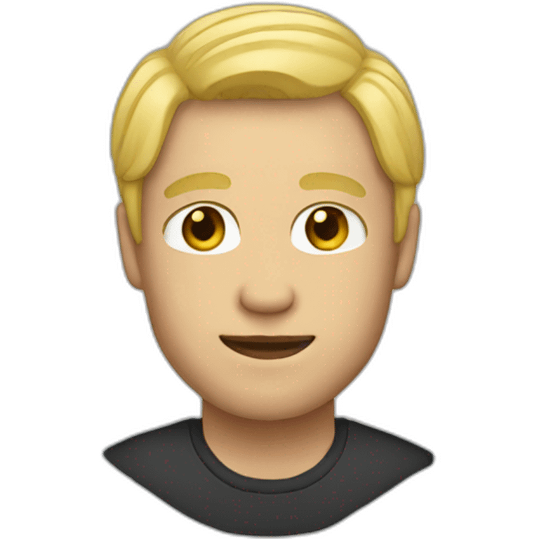 Man with blonde hair emoji