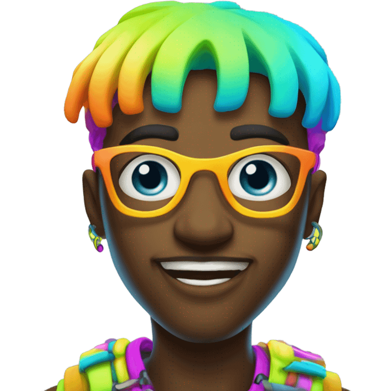 raver with big pupils emoji