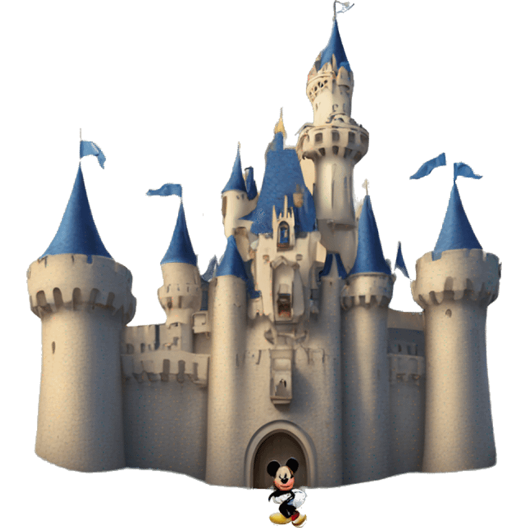 Mickey Mouse and castle  emoji