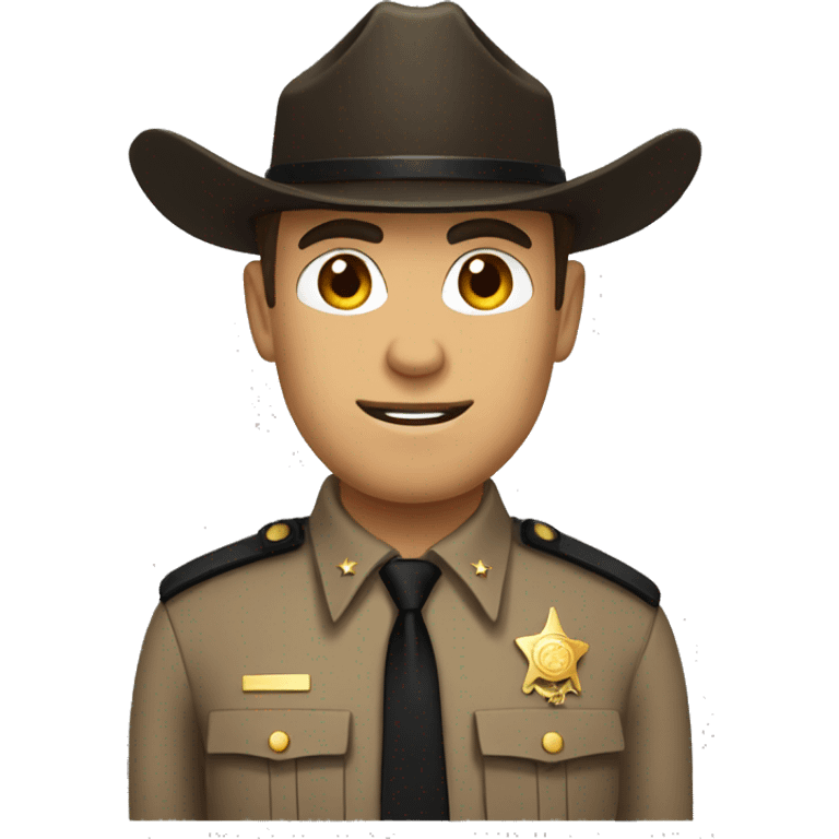 Male Sheriffs Deputy Headshot emoji