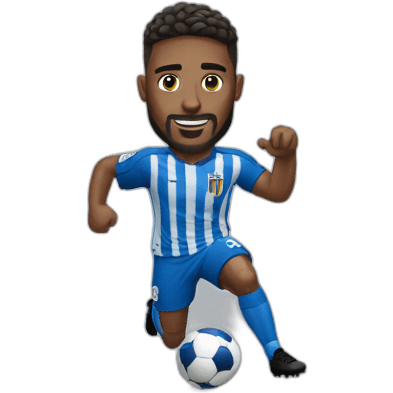 Football player playing the real sociedad  emoji