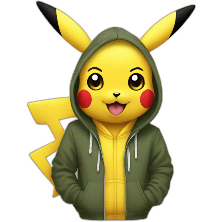 Pikachu-hoodie emoji