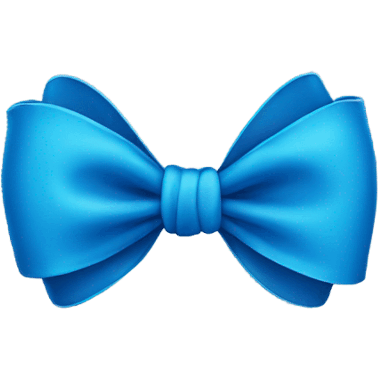 Blue bow emoji