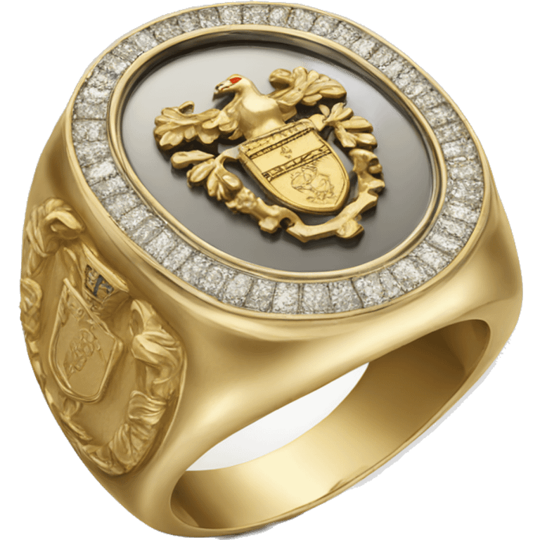 signet ring with coat of arms emoji