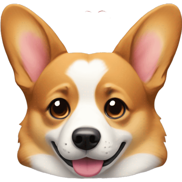 corgi with heart eyes  emoji