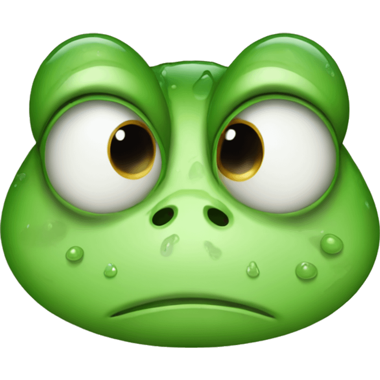 a frog that is crying emoji