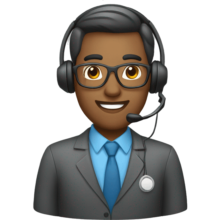 call center agent emoji