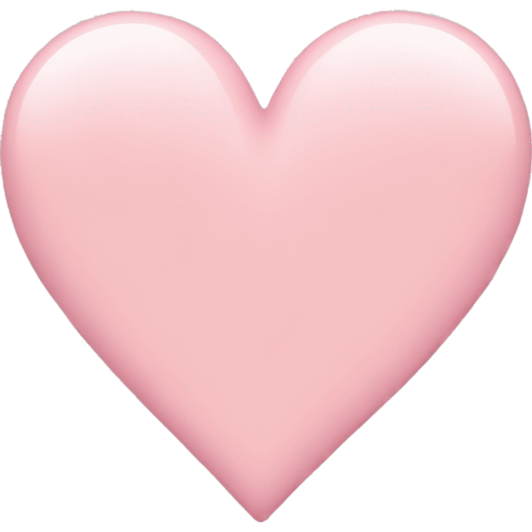 Light pink heart emoji