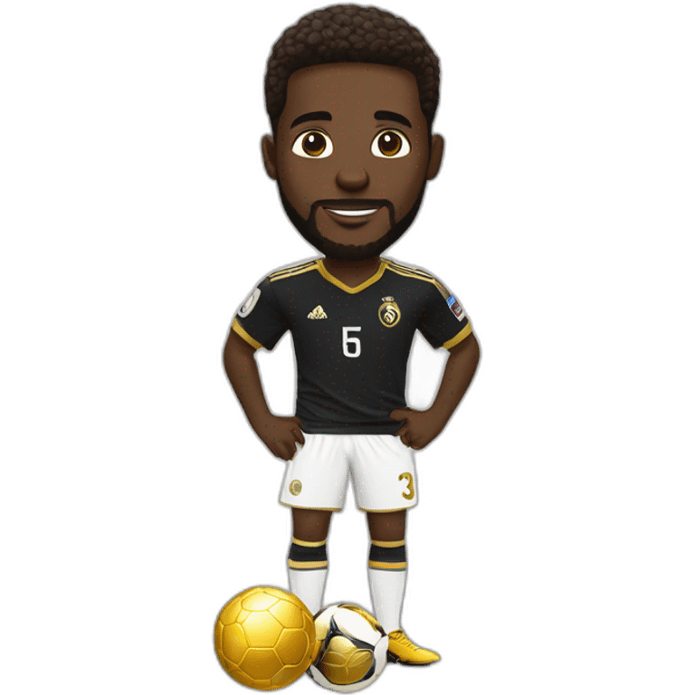 Jérémy Doku avec le ballon d'or emoji